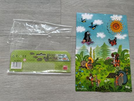 Dino magnetická puzzle krtek,