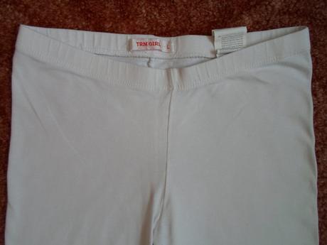 Bílé legíny legínky kraťasy, 134