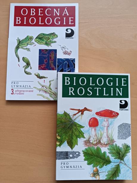 2 učebnice biologie pro gymnázia, 