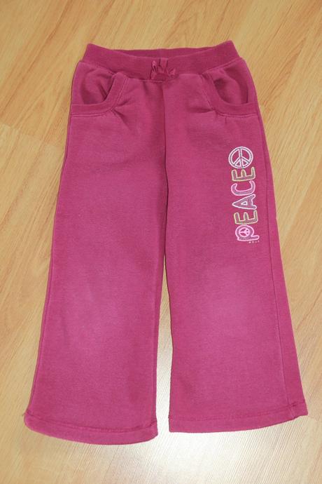 Tepláky wolf - fialové, nápis .. vel. 98, wolf,98