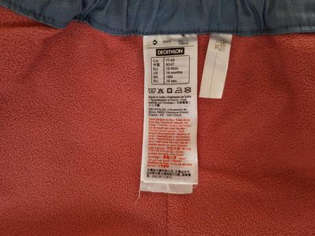 Dětské zateplené (vyteplené) kalhoty, 80,decathlon, decathlon,80