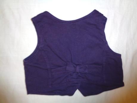 Krásná fialová bavlněná vesta, girl2girl,122