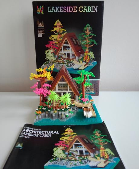 Stavebnice s chatkou u jezera, 2688 dílků, 