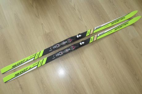 Běžky sporten 150 cm (šupiny) + vázání nnn, sporten