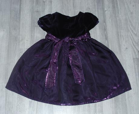 Slavnostní společenské tmavě fialové šaty, f&f,86