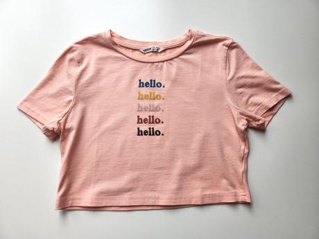 Crop triko s krátkým rukávem vel. 152, 152