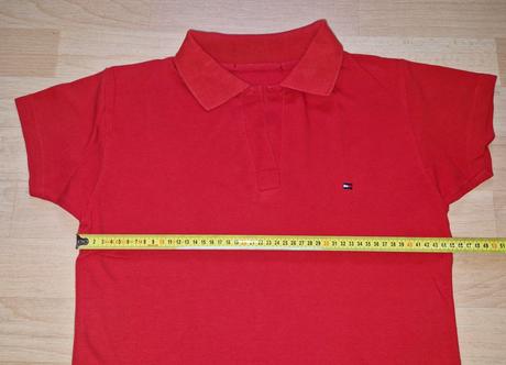 Tričko polo červené tommy hilfiger, m
