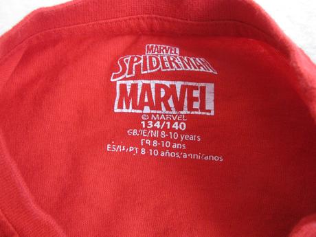 Krásné červené bavlněné tričko spiderman, marvel,140