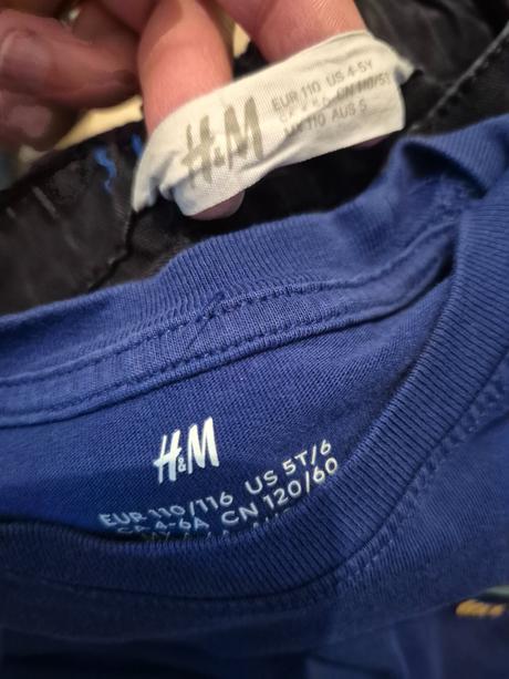 Džíny a tričko h&m vel. 110, 104–116