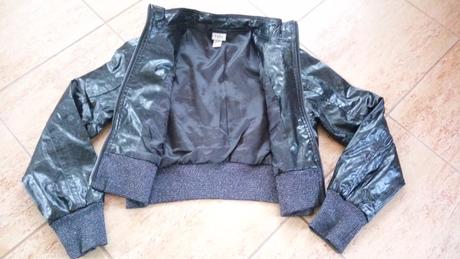 Jarní bunda pro dívky - černá, vel. 158, 158