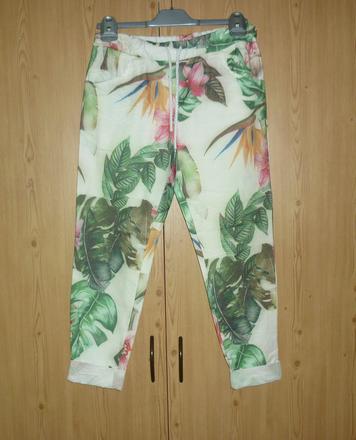 Volnočasové kalhoty moda italia, s