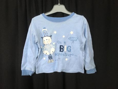 Vel. 86 modré pyžamové triko, 86