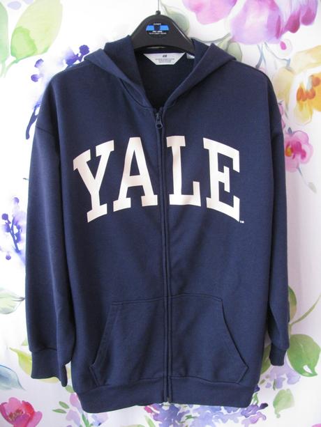 Tmavě modrá mikina s kapucí h&m/unisex, h&m,152