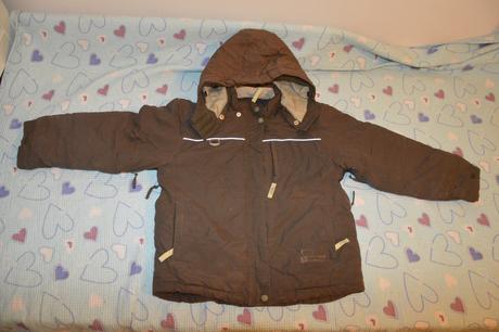 128 zimní lyžařská bunda oteplené kalhoty, 128