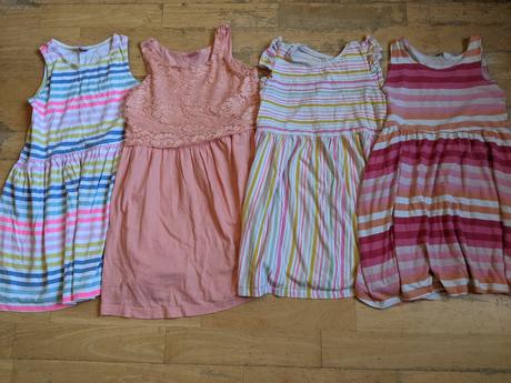 4x šaty vel 122/128, h&m,122