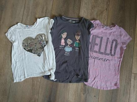 Tři trika vel.134, 134