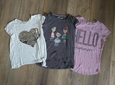 Tři trika vel.134, 134