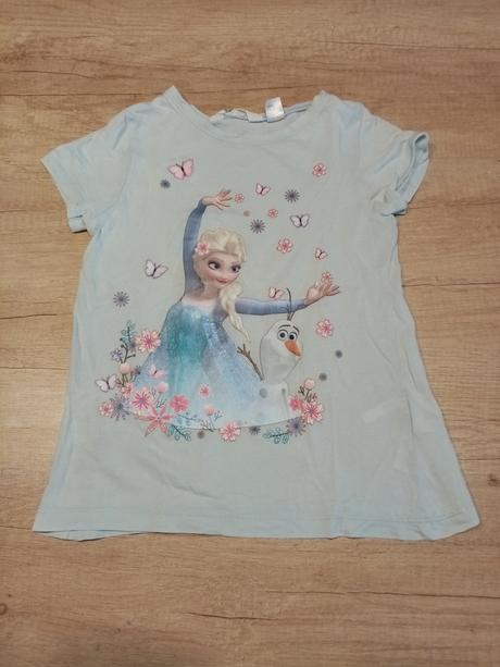 2x tričko frozen vel. 110/116, h&m,110