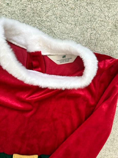 Vánoční semišové šaty hm, vel. 134/140, h&m,134