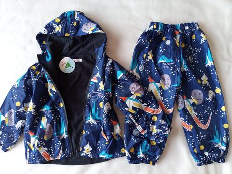 Nepromokavá termo souprava vesmír, 80 / 86