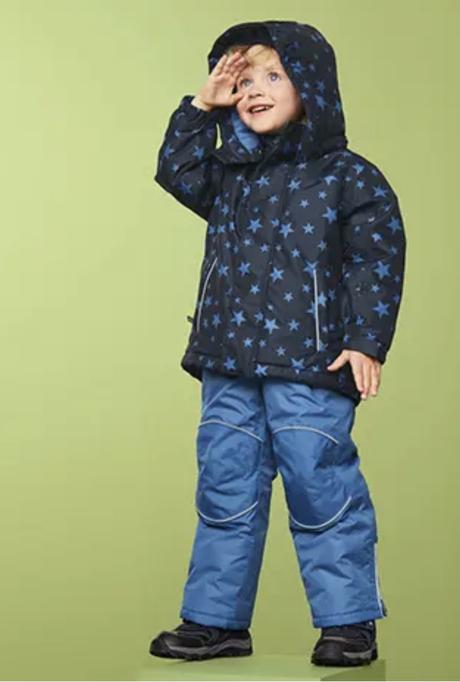 Zimní komplet souprava tchibo s hvězdičkami, tcm,98 / 104