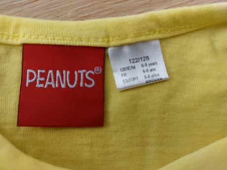 Letní šáty vel.122/128, pes snoopy, 122