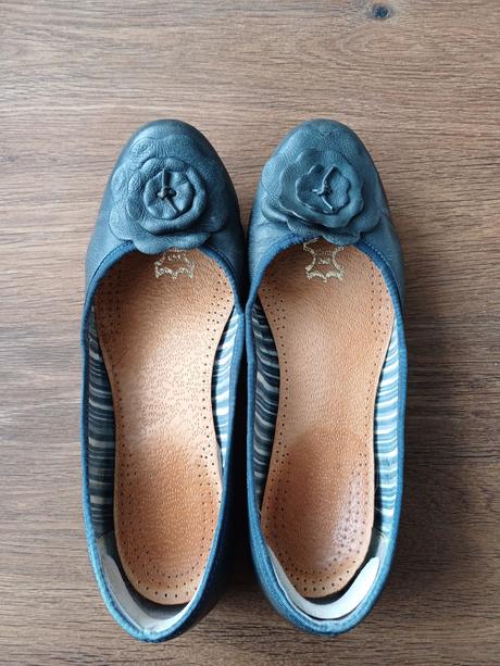 Kožené baleríny, lasocki,40