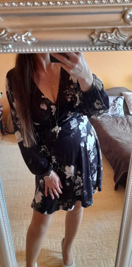 Lipsy květované šaty s dlouhými rukávy, lipsy london,42