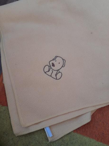 Dečka,deka s pejskem žlutá pro miminko malá, 