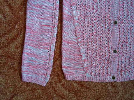 Bílý červený svetr svetřík, reserved,140