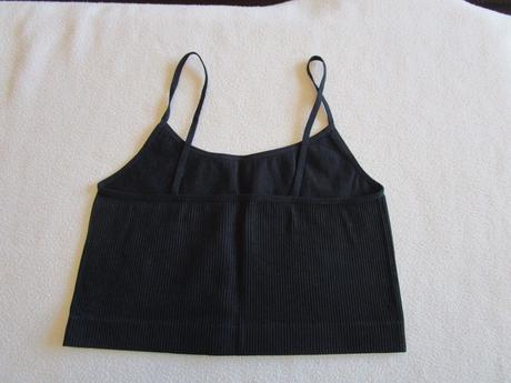 Jako nový černý krátký top - crop top, vel. m, primark,m