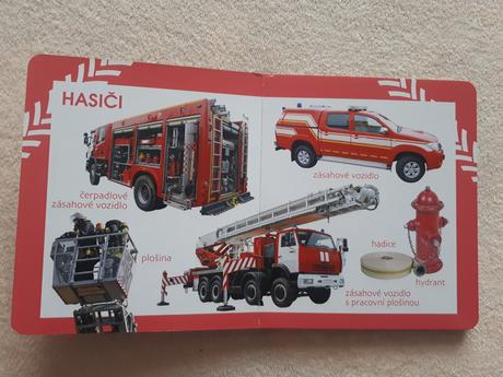 Knížka pro děti - děti poznávají - auta,