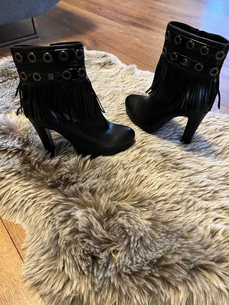 Elegantní kožené kozačky, 37