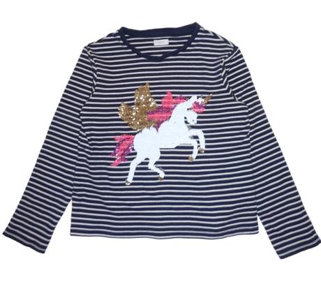 Bavlněné tričko s jednorožcem vel. 128, next,128