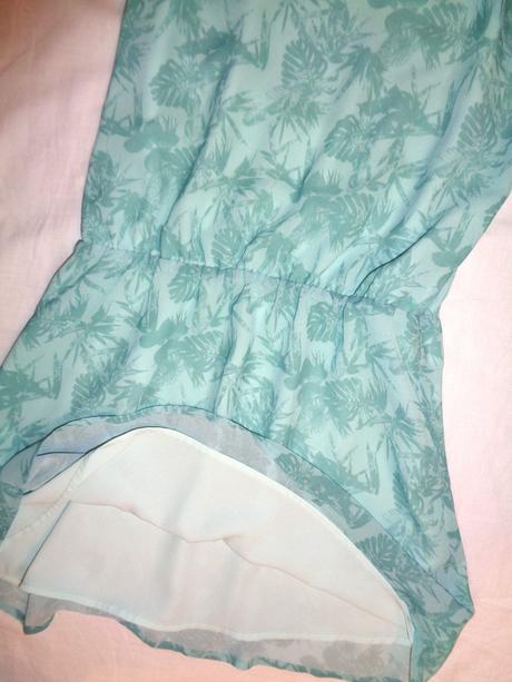 Luxusní mentolově zelená tunika nebo minišaty, tom tailor,36 / 38 / m / s