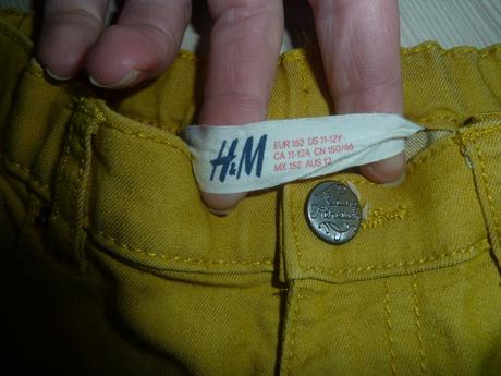 Skinny průžné džíny, h&m,152