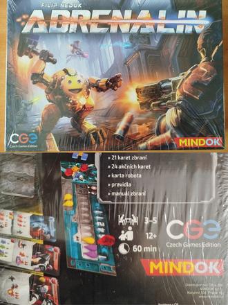 Desková hra - adrenalin,