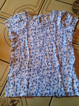 Dívčí tričko květy, listy, f&f,104