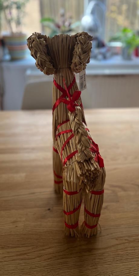 Beránek ze slámy v. 45 cm x d. 30 cm,