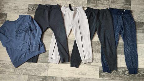 Tepláky chlapecké 4+1vel.110-116, h&m,110