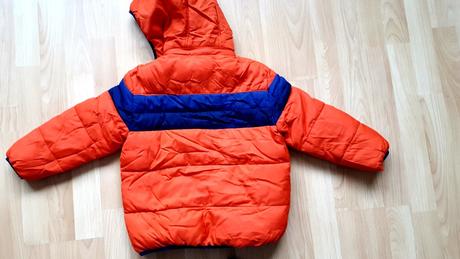 Zimní oranžová bunda, vel. 116, 116