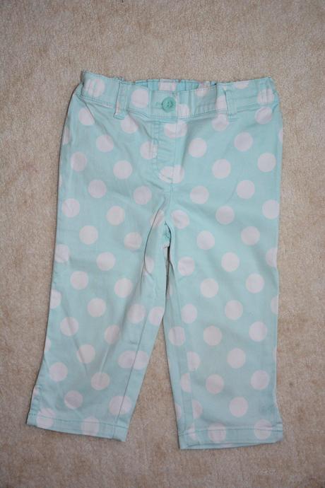 Puntíkaté 3/4 kraťasy, next,110