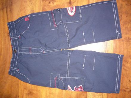Lehké plátěné kalhoty 9-12 měs., okay,80