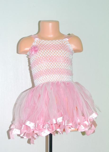 Šaty s tutu sukýnkou pro malou baletku či vílu, 