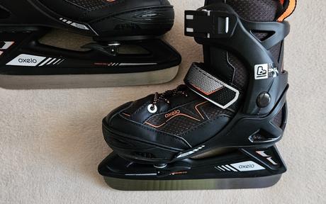 Chlapecké lední brusle oxelo černo-oranžové, 29-32, 29