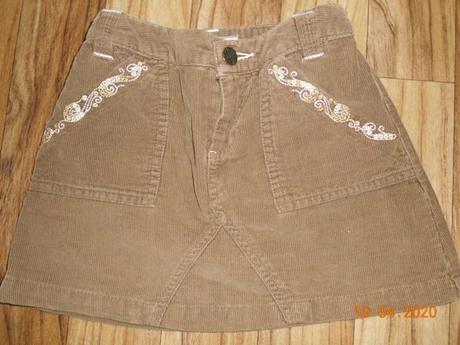 Manšestrová sukýnka (jaro /podzim), cherokee,122