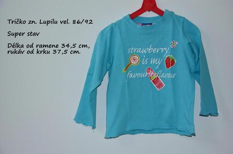 Tričko zn. lupilu vel. 86/92, lupilu,86