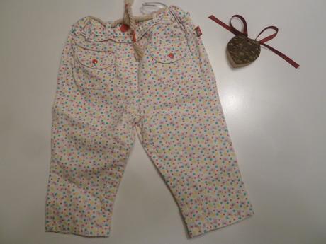 Pevnější plátěné rovné kalhoty s motýlky b, dopodopo,68