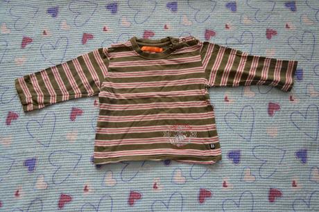 Bavlněné prouhaté triko, dl rukáv, staccato, 86