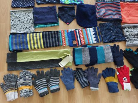 Dětská čepice, nákrčník, šála, rukavice, kšiltovka, 122